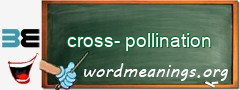 WordMeaning blackboard for cross-pollination